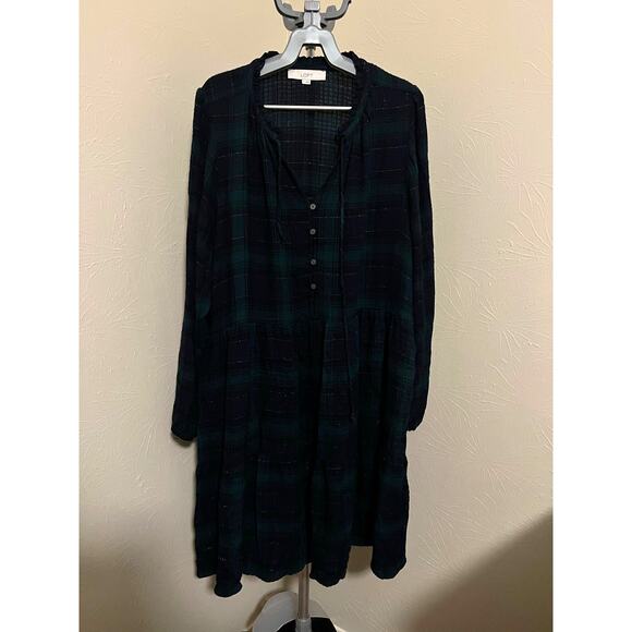 Ann Taylor LOFT Plaid Dress Size XL - Picture 1 of 3